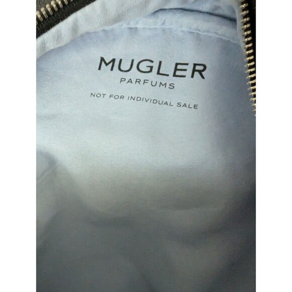 NWOT Mugler Parfums Black Backpack W/Logo And Front Pocket and Zipper Closure main image 4
